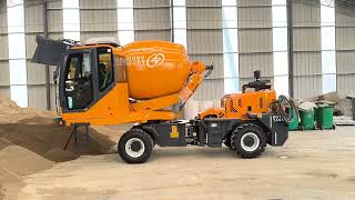 LT-3.5m3 most popular type self loading concrete mixer truck shipping to Zimbabwe
