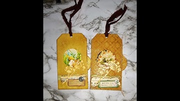 Junk Journal Ephemera - Tag side tuck pocket.