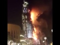 حريق في برج خليفة أطول برج في العالم قبيل احتفال ر 