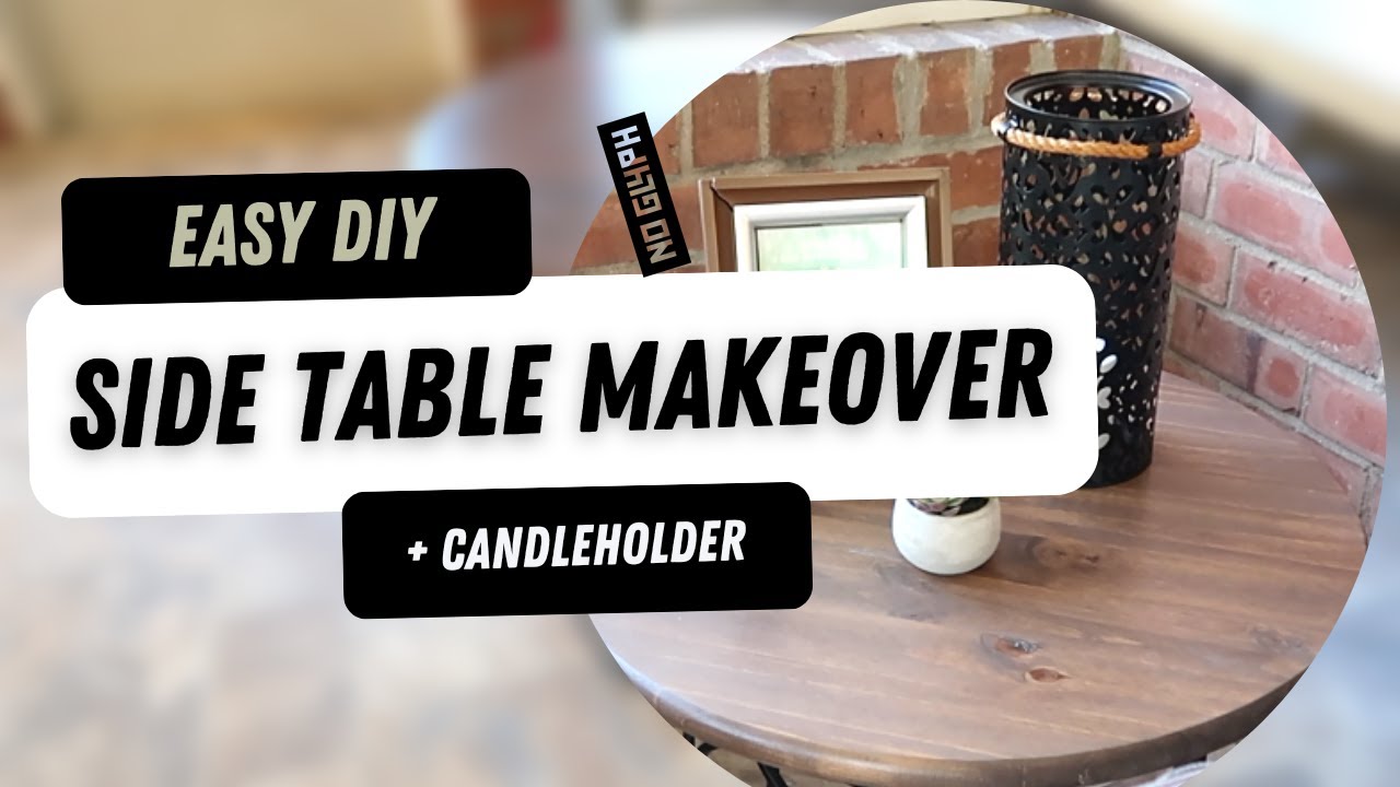 NEW DIY SIDE TABLE MAKEOVER | hipncreative - YouTube
