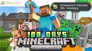 I Survived 100 Days in Minecraft Xbox 360 Edition