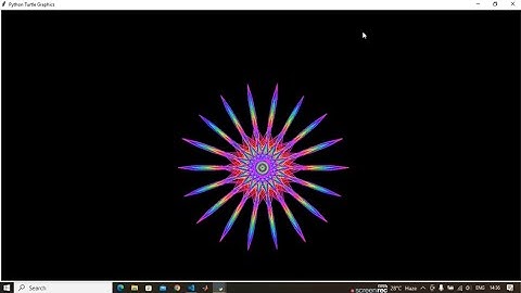 Drawing Beautiful Rangoli Design using python Turtle only