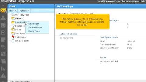 10. How to create folders in SmarterMail (www.LotSui.com)