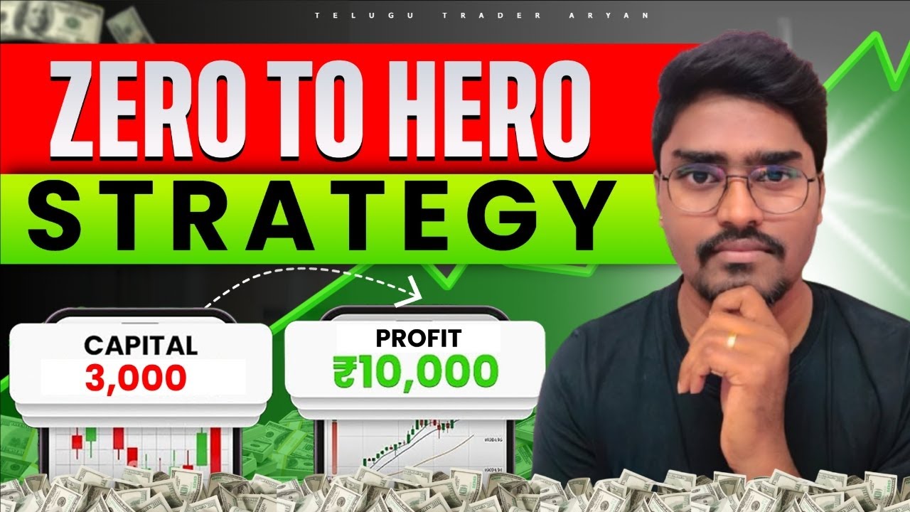 Zero to Hero Trading Strategy🔥 Telugu | ₹3,000 to ₹10,000 Profit Proof | Beginners Trading Plan