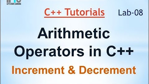 C++ Tutorial in Urdu - Arithematic Operators with Increment and Decrement