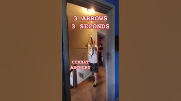 3 ARROWS 3 SECONDS COMBAT ARCHERY 🏹. #combatarchery #viral #trending #shorts