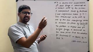 In a double slit experiment, sixth dark fringe is observed at a certain point of the screen. #cbse