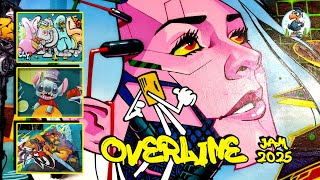 Overline jam 2025 Baronissi - hip hop e street art 🎨🌟 intelligenza artificiale graffiti murales