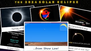 the total solar eclipse of april 8, 2024 from show low, az