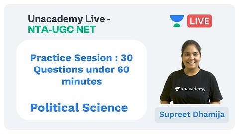 30 Questions under 60 minutes | Political Science | Unacademy Live - NTA UGC NET | Supreet Dhamija