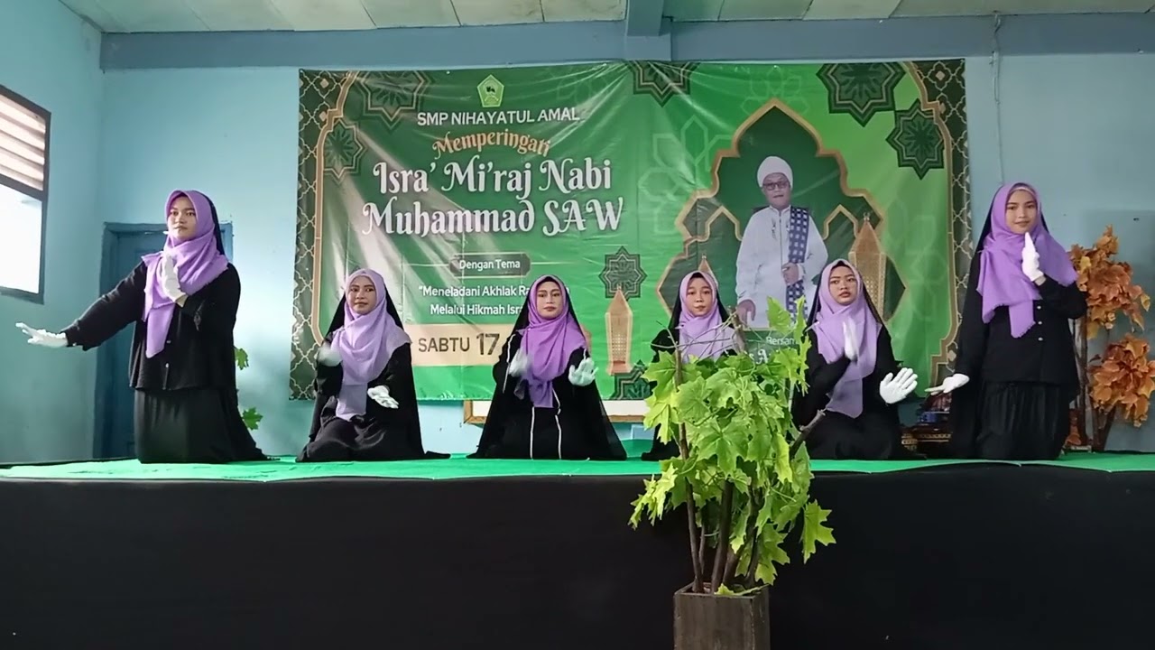 KREASI TARI DALAM RANGKA ISRO MI'ROJ  SMP NIHAYATUL AMAL DARI SANTRI AS SALAAM PP TARBIYATUL WILDAN