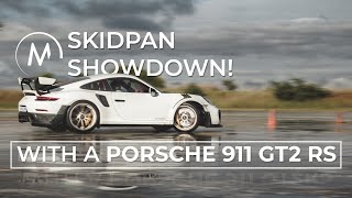 Skidpan Showdown! Who can tame the Porsche 911 GT2 RS?