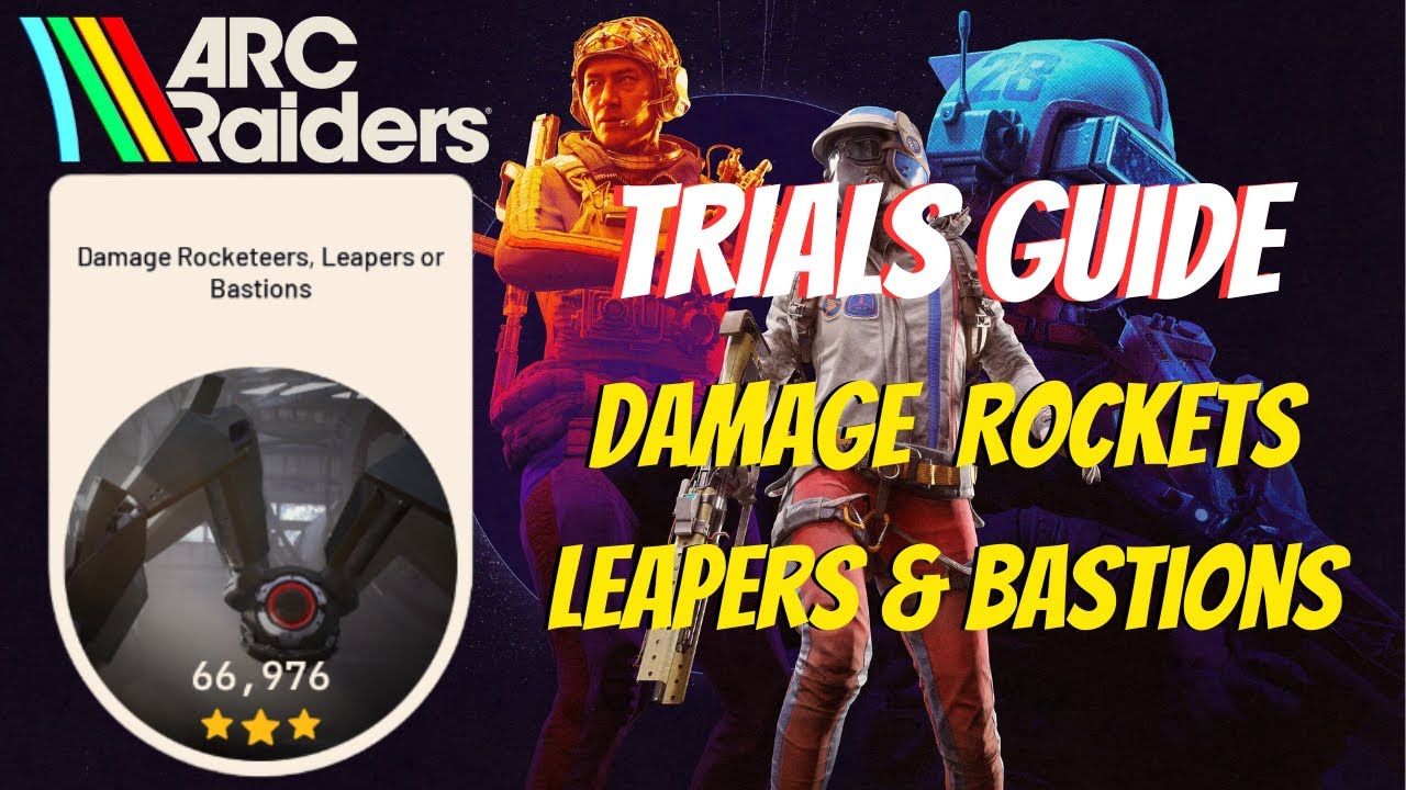 Damage Rocketeers Leapers or Bastions Trials - Dam Battlegrounds Night Raid - ARC Raiders