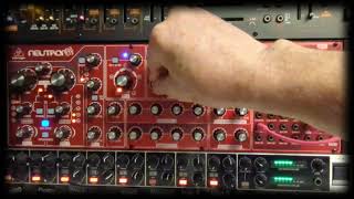 Behringer Neutron does Berlin School style ratcheting sequences using 960, 962 and Doepfer A-160-5
