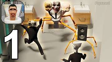 Merge Toilet: Battle Master - Gameplay Walkthrough Part 1 Toilet Battle Attack Level 1-8 (Android)