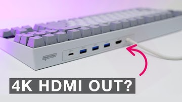 A Mechanical Keyboard with 4K HDMI Output? 3inus KEBOHUB EE01