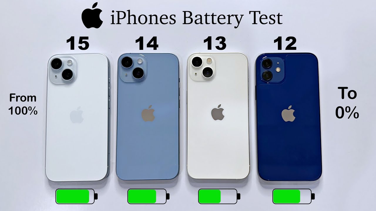 Ready go to ... https://youtu.be/io6_222YkkQ?si=EE1DDwUyTHyuIOE4 [ iPhone 15 vs 14 vs 13 vs 12 Battery Test 100% To 0% | iOS 17 Battery Test (HINDI)]