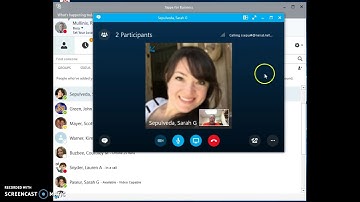 Using Skype for Business for Video Conferences