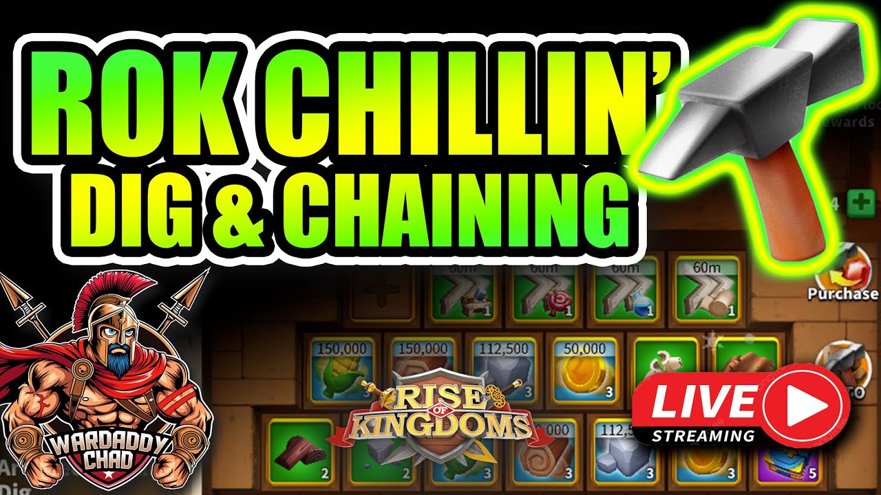 Live! RoK & Chill: Dig Event & Transmuting - Rise of Kingdoms - YouTube