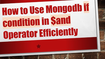 How to Use Mongodb if condition in $and Operator Efficiently