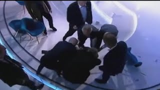 'We don't get this furious': Fight breaks out on Ukrainian TV