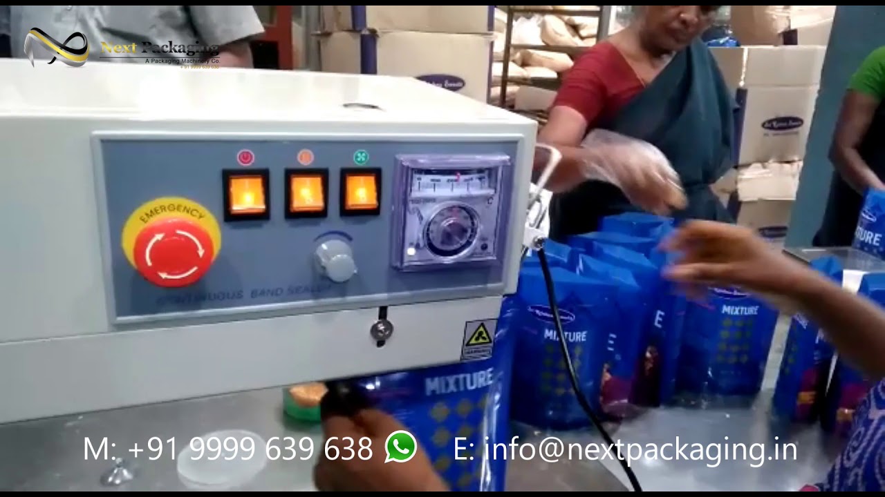 Band sealer with nitrogen flushing Air Flushing Band Sealer YouTube