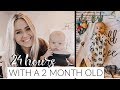 24 HOURS WITH A 2 MONTH OLD | EXCLUSIVELY PUMPING | DAY IN THE LIFE WITH A BABY 2019