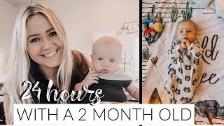 24 HOURS WITH A 2 MONTH OLD | EXCLUSIVELY PUMPING | DAY IN THE LIFE WITH A BABY 2019