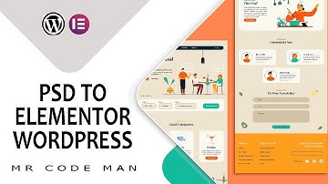PSD to WordPress Elementor landing page [part 8] (section design)