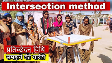 प्रतिच्छेदन विधि से समपटल सर्वेक्षण | Plane Table Surveying Intersection Method #PlaneTableSurveying