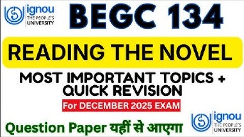 IGNOU BEGC 134 FULL REVISION BEFORE EXAM | BEGC 134 MOST IMPORTANT QUESTIONS FOR DEC 2025 EXAMS