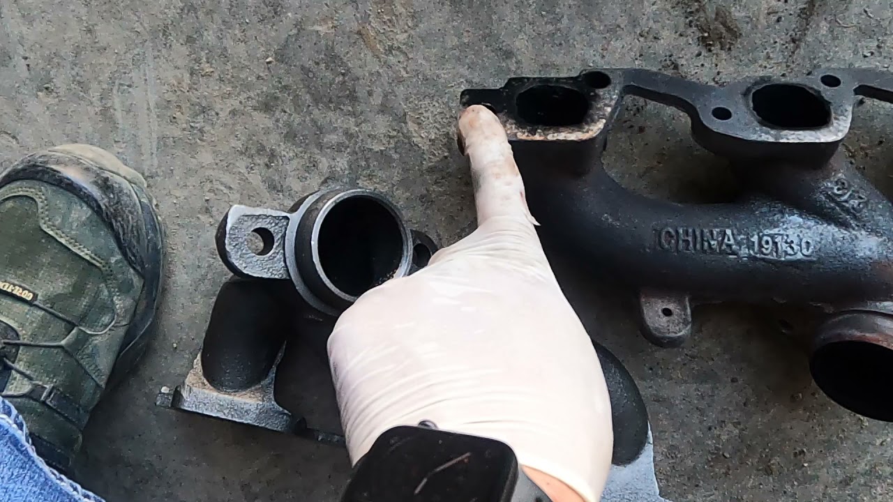 Jeep Wrangler exhaust manifold replacement 09' JKU - YouTube