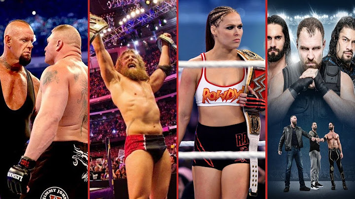 Top 5 Most Memorable Moments of the Last 10 Years in WWE (2010 - 2019)