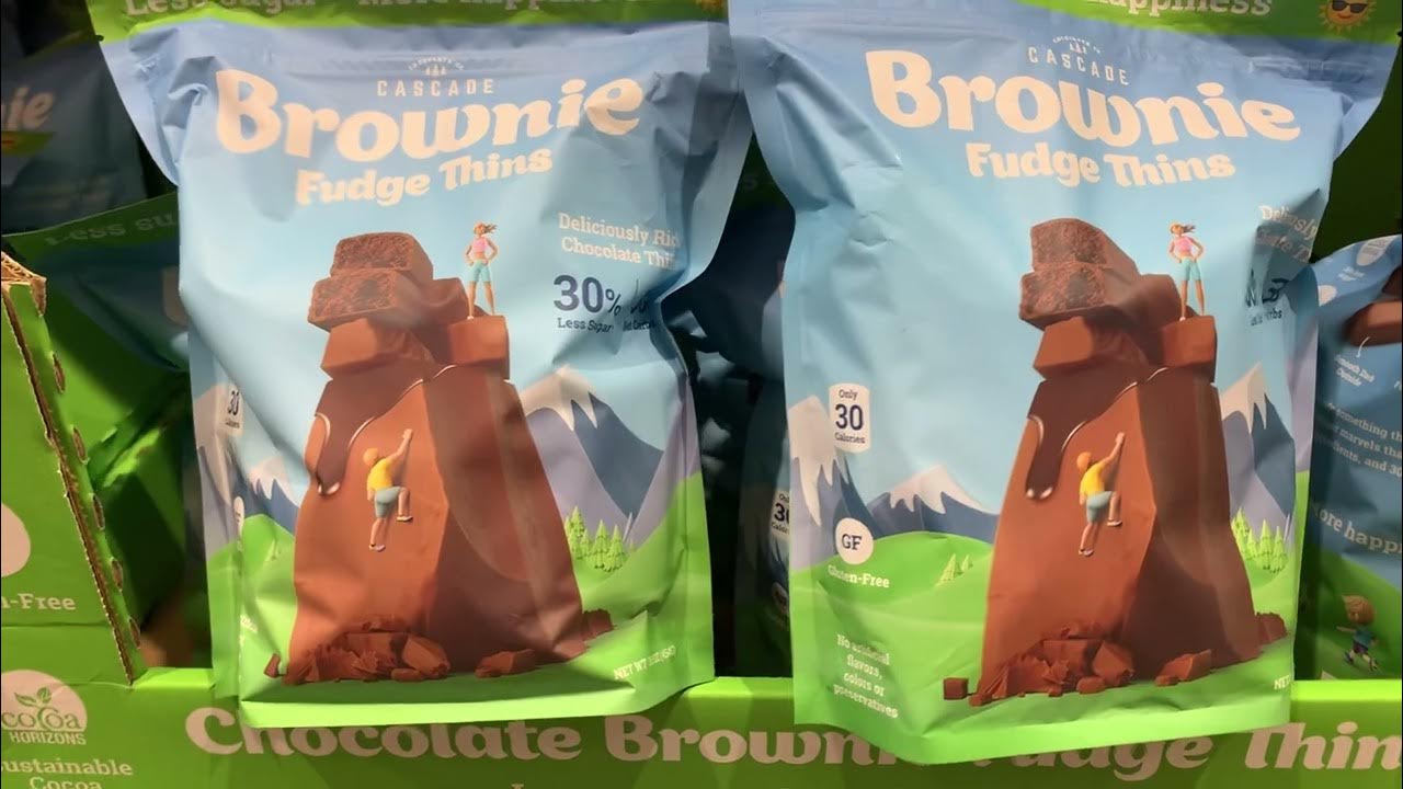 Cascade Gluten Free Brownie Fudge Thins found at Costco YouTube
