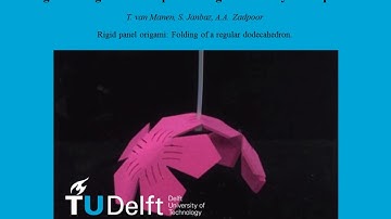 Self-folding of a 3D printed dodecahedron, TU Delft, Prof Amir A Zadpoor
