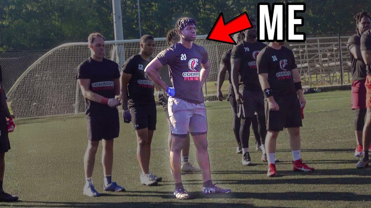 I Tried Out for a Pro Football Team and This Happened... - YouTube