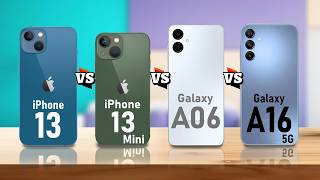 iPhone 13 VS iPhone 13 Mini VS Samsung Galaxy A06 VS Samsung Galaxy A16 5G