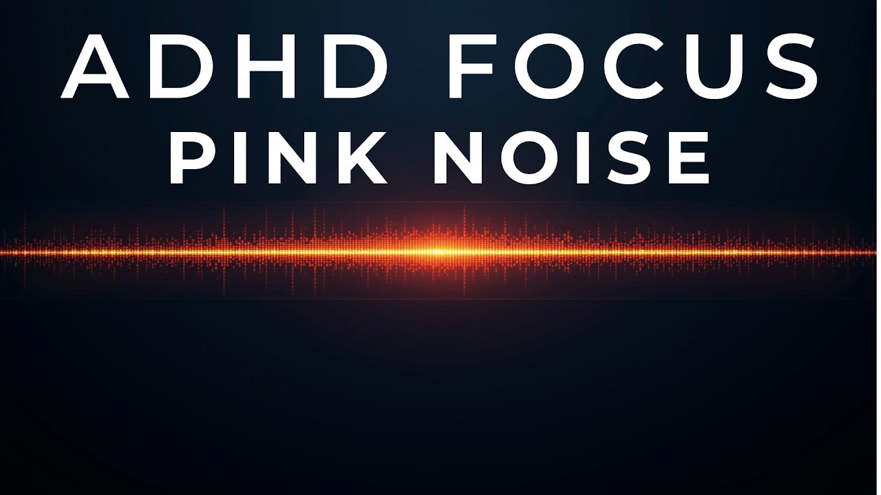 Pink Noise for ADHD Focus | 1 Hour Low Volume Deep Work Sound