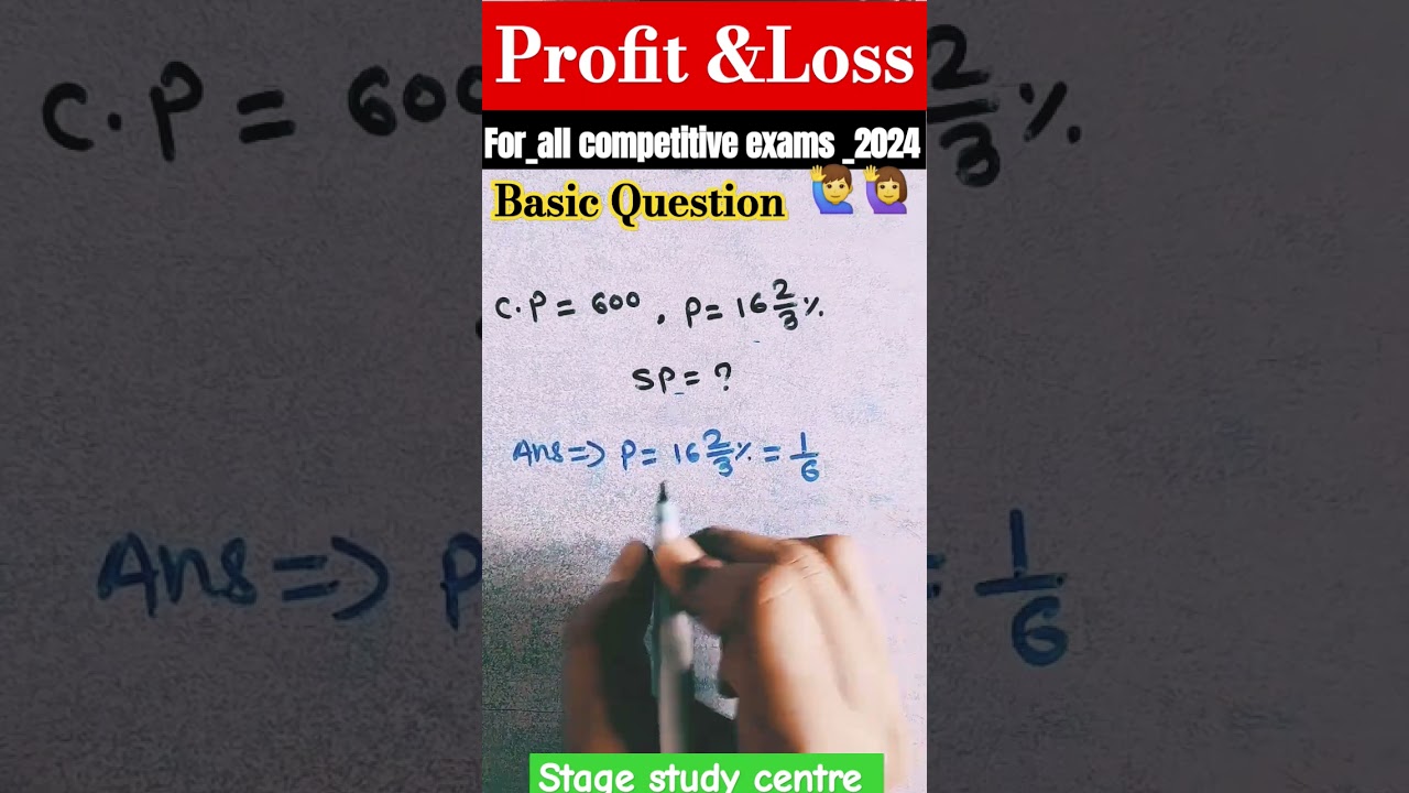 profit &loss/basic question 