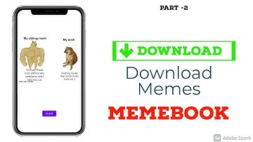 || Download Memes into Phone || MemeBook Android App