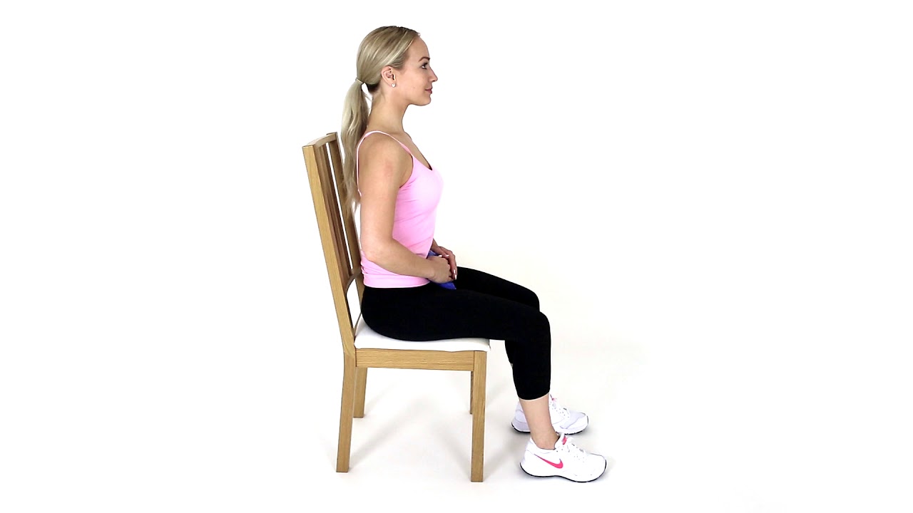How to Ice your Pelvis While Sitting - YouTube