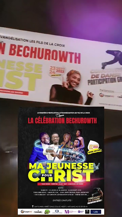 RDV ce 23-24 Septembre 2023🕓: 16h-19h00Thème:Ma Jeunesse pour CHRIST/LIEU:Siafoumou ENTREE GRATUITE