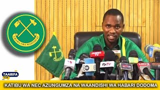 Katibu Wa Nec Azungumza Na Waandishi Wa Habari Dodoma