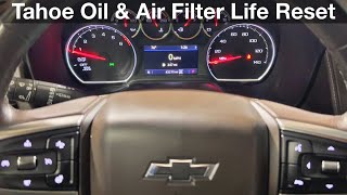Quick Guide: Resetting Oil Life & Air Filter on Chevy Tahoe 2021-2025