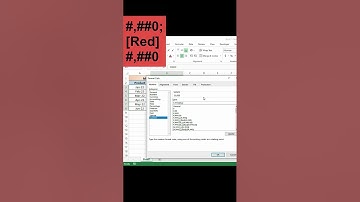 highlight negative numbers in red | positive and negative numbers in excel | excel video | #shorts