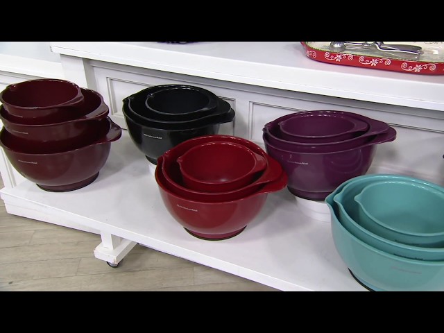 KitchenAid Set of 3 Non-Slip Mixing Bowls 