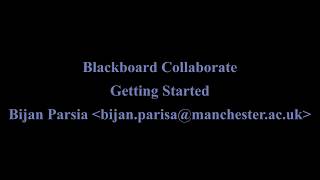Blackboard Collaborate: Getting Started