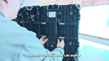 Portugal Customer Purchased EA500H7 Flexible Rental LED Display / EagerLED LED Panel