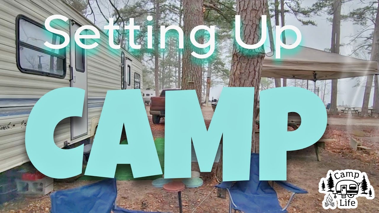 CAMPING SEASON has begun | Setting up our camper for the year