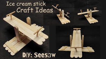 Seesaw Making With Popsicle Stick|| Popsicle stick craft Ideas|| @Bibhas_Craft_Art